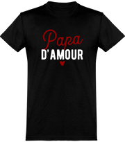  T shirt homme papa d'amour