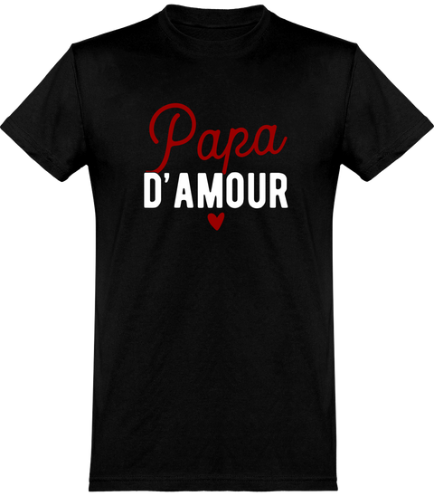  T shirt homme papa d'amour