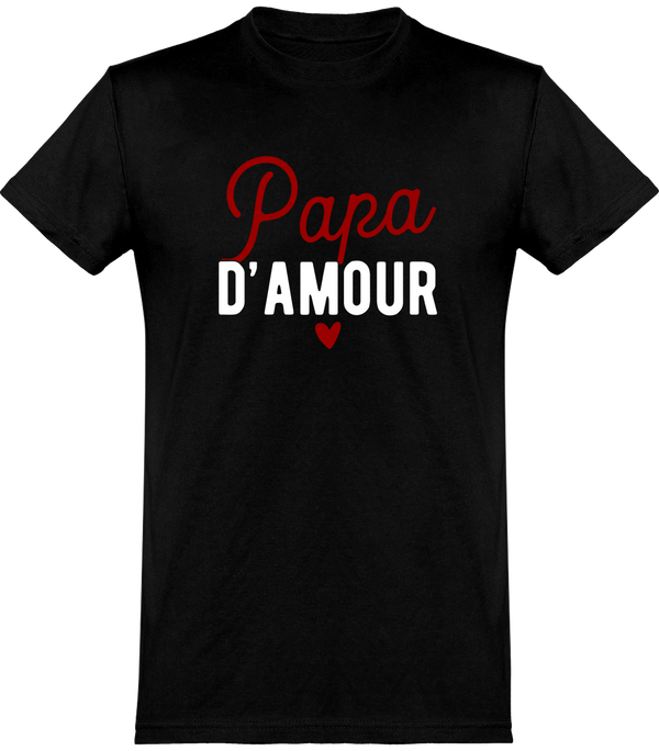  T shirt homme papa d'amour