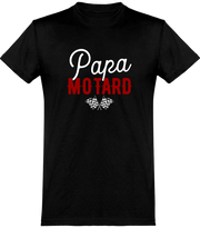  T shirt homme papa motard