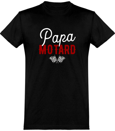  T shirt homme papa motard