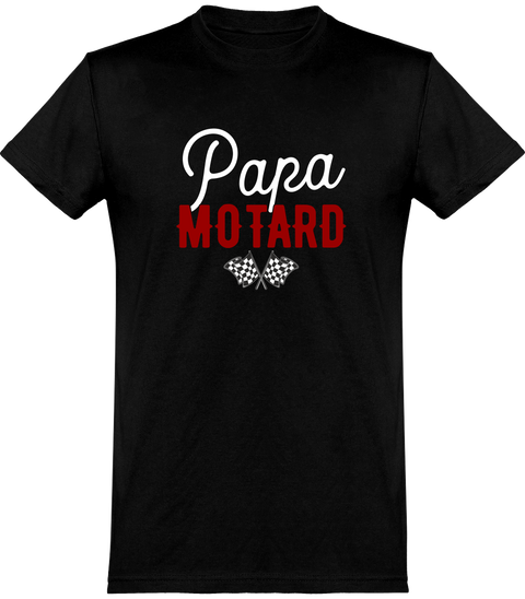  T shirt homme papa motard