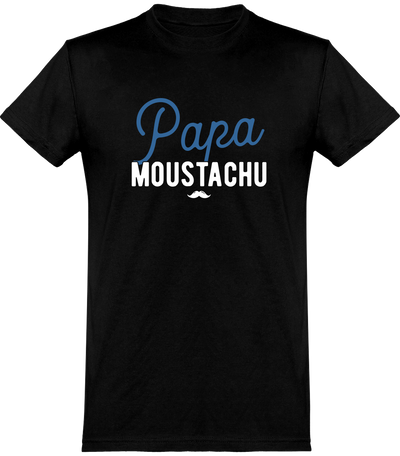  T shirt homme papa moustachu