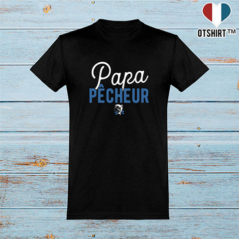  T shirt homme papa pêcheur