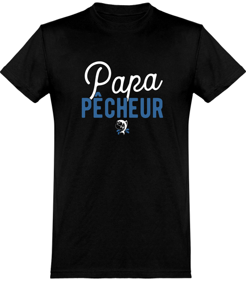  T shirt homme papa pêcheur