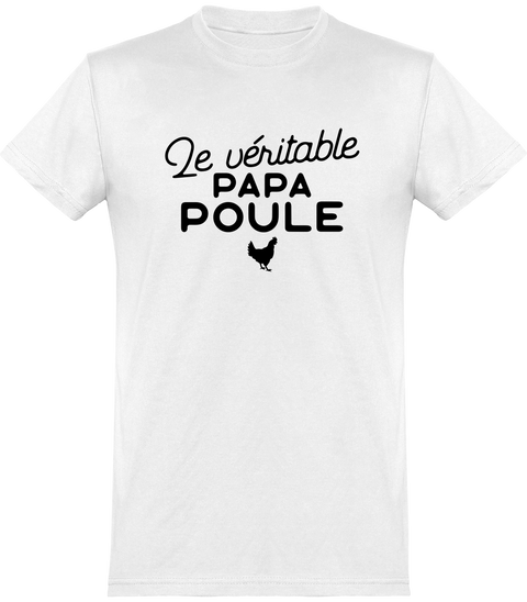  T shirt homme papa poule