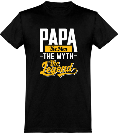  T shirt homme papa the legend