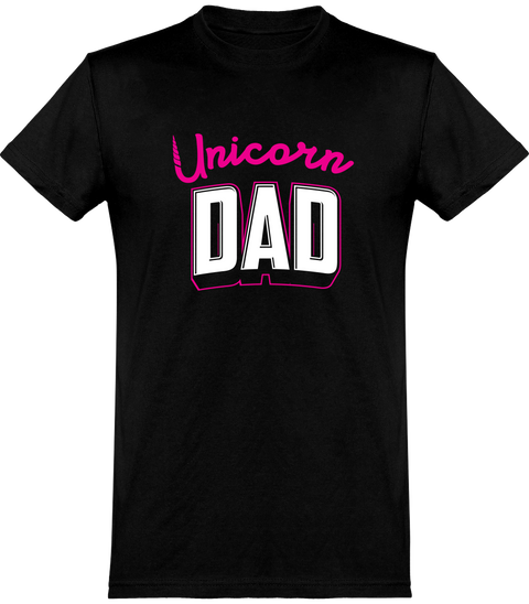  T shirt homme unicorn dad