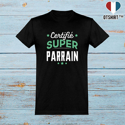  T shirt homme certifié super parrain