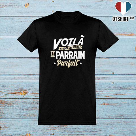  T shirt homme le parrain parfait