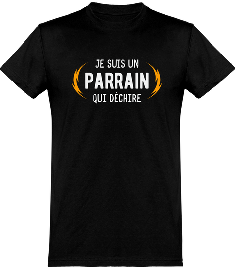  T shirt homme parrain qui déchire