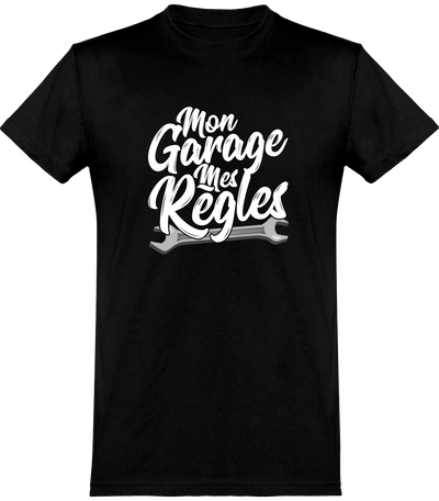 T shirt homme mon garage mes règles