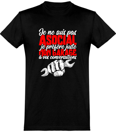  T shirt homme je préfère mon garage