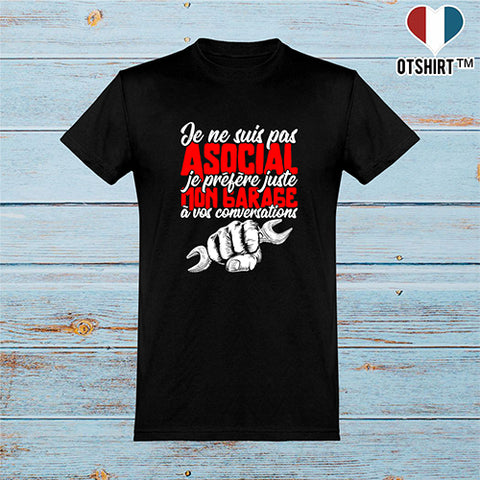  T shirt homme je préfère mon garage