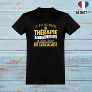  T shirt homme thérapie escalade