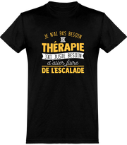  T shirt homme thérapie escalade
