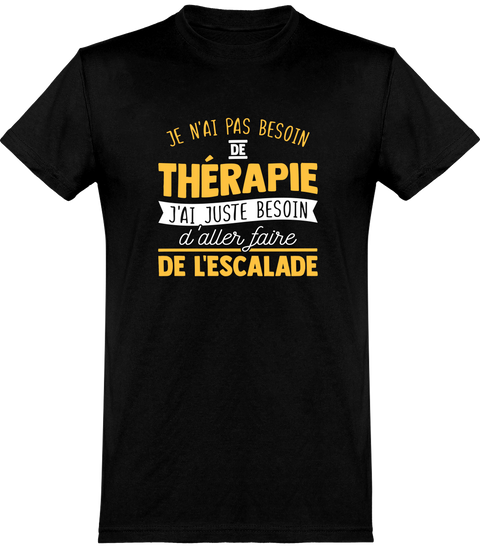  T shirt homme thérapie escalade