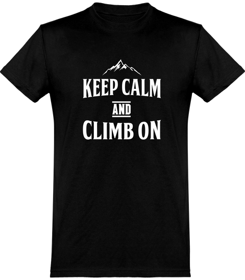  T shirt homme keep calm escalade