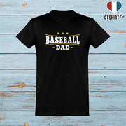  T shirt homme baseball dad