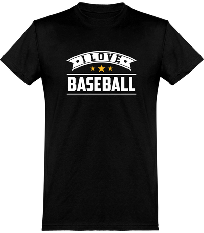  T shirt homme i love baseball