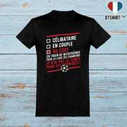  T shirt homme célibataire au foot