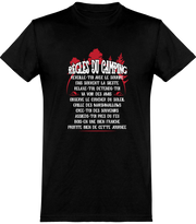  T shirt homme les règles du camping