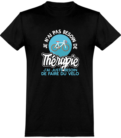 T shirt homme thérapie vélo