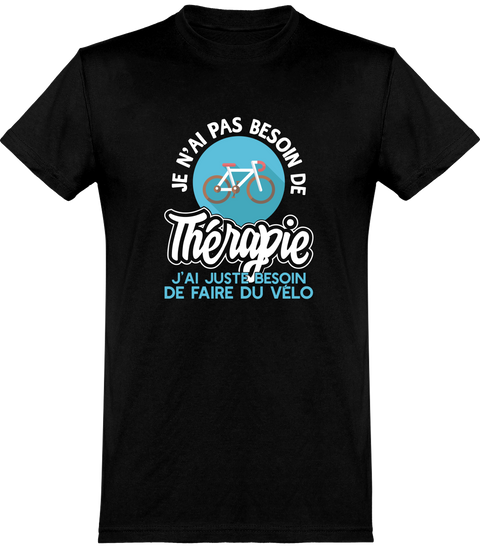 T shirt homme thérapie vélo
