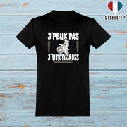  T shirt homme j'peux pas j'ai motocross