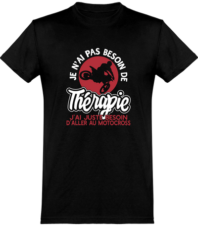  T shirt homme thérapie motocross