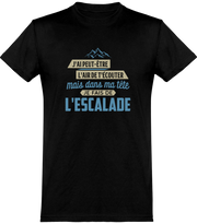  T shirt homme dans ma tête escalade