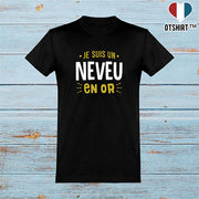  T shirt homme neveu en or 2