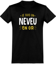  T shirt homme neveu en or