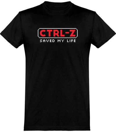 T shirt homme ctrl-z saved my life
