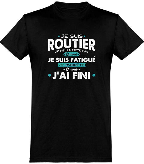  T shirt homme je suis routier