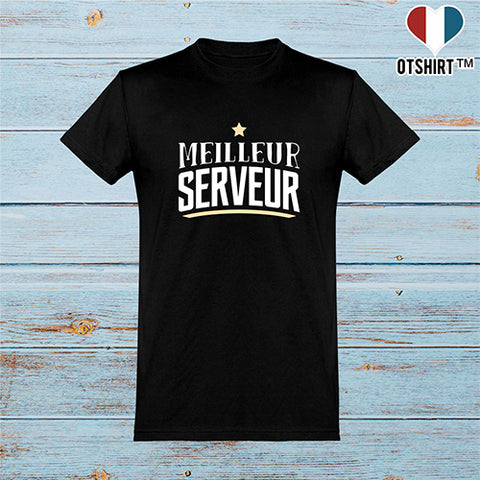  T shirt homme meilleur serveur