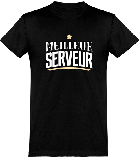  T shirt homme meilleur serveur