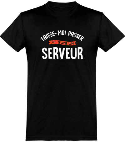  T shirt homme je suis serveur
