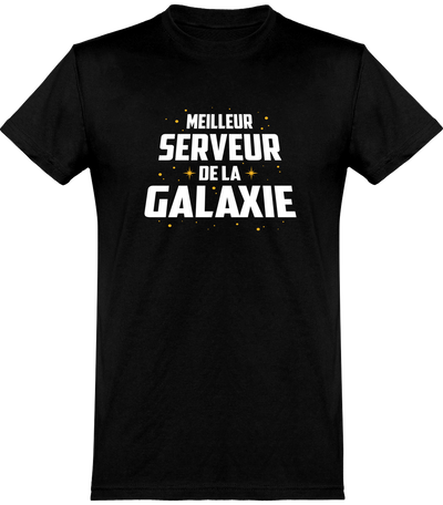  T shirt homme meilleur serveur de la galaxie