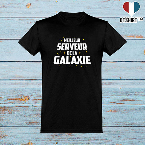  T shirt homme meilleur serveur de la galaxie