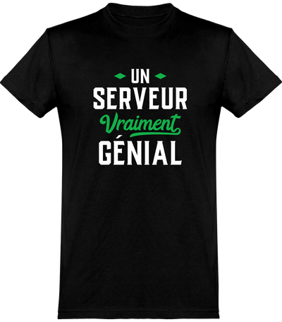 T shirt homme serveur génial