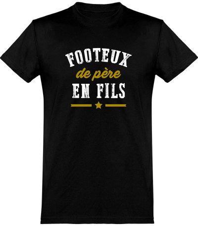  T shirt homme footeux de père en fils