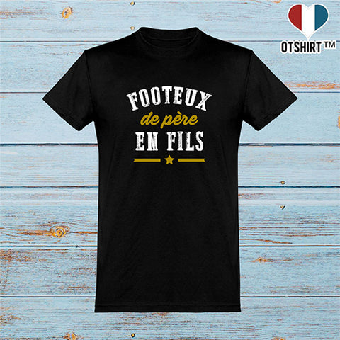  T shirt homme footeux de père en fils