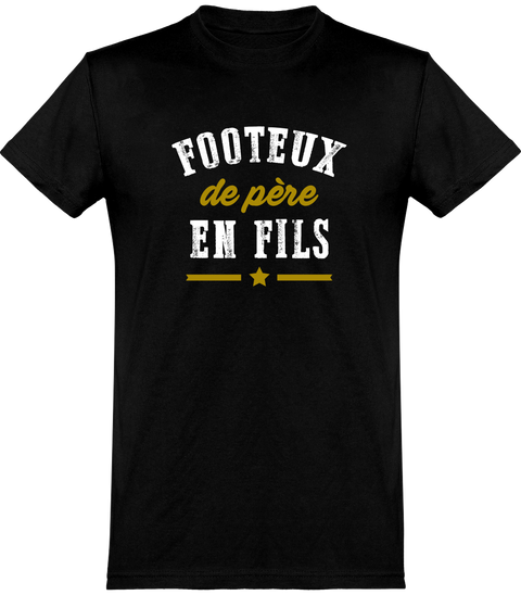  T shirt homme footeux de père en fils