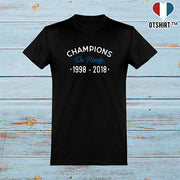  T shirt homme champions du monde sport