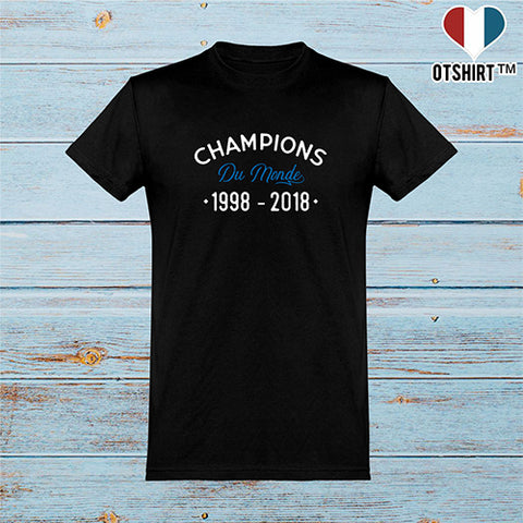  T shirt homme champions du monde sport
