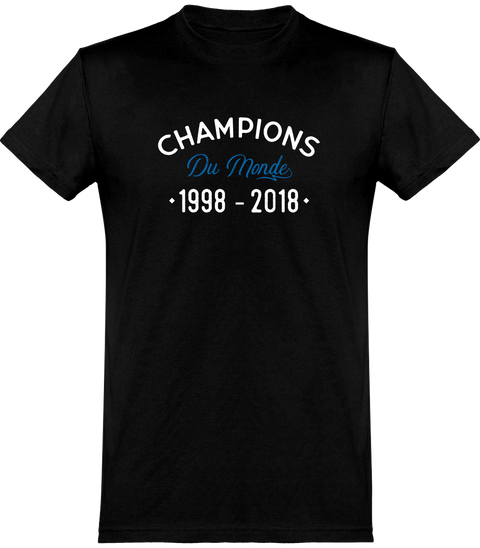  T shirt homme champions du monde sport