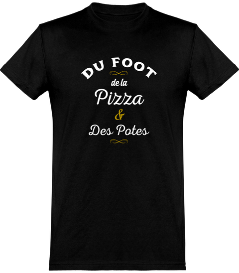  T shirt homme foot, pizza & potes