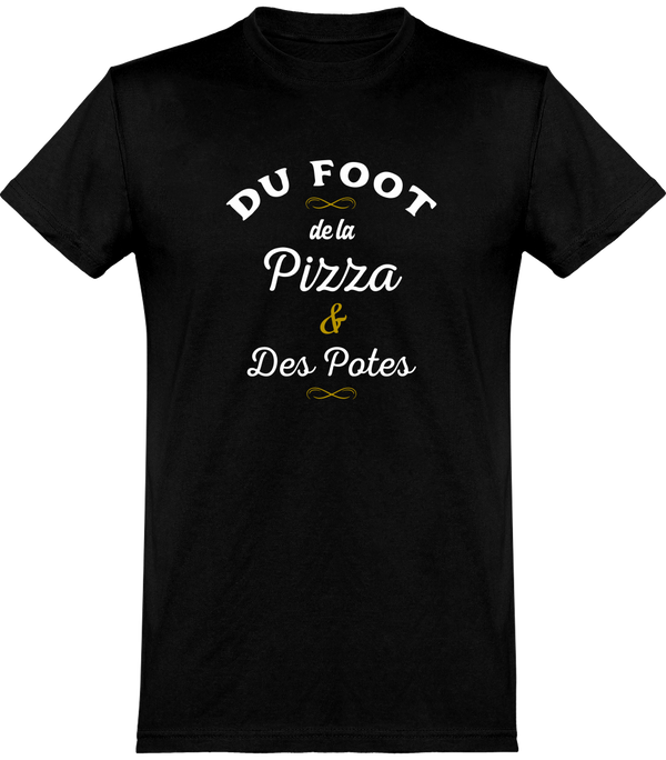  T shirt homme foot, pizza & potes