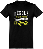  T shirt homme je suis au tennis